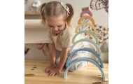 Pastelinė dėlionė Montessori medinės kaladėlės TOOKY TOY