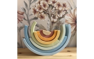 Pastelinė dėlionė Montessori medinės kaladėlės TOOKY TOY