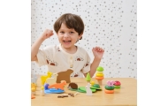 VIGA Wooden Blocks Colorful Forest Tales Box 58 pcs.
