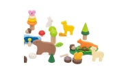 VIGA Wooden Blocks Colorful Forest Tales Box 58 pcs.