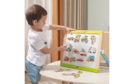 VIGA Wooden Vehicle Magnets Set