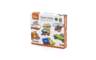 VIGA Wooden Vehicle Magnets Set