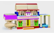 VIGA Wooden Building Blocks Buildings					