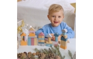 VIGA PolarB Set of wooden blocks in a bucket - 60 pieces					