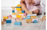 VIGA PolarB Set of wooden blocks in a bucket - 60 pieces					