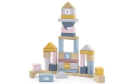 VIGA PolarB Set of wooden blocks in a bucket - 60 pieces					