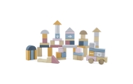 VIGA PolarB Set of wooden blocks in a bucket - 60 pieces					