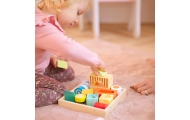 CLASSIC WORLD Wooden Sensory Blocks 7 Functions Multifunctional Puzzle Shapes Sound MONTESSORI 14 pcs.