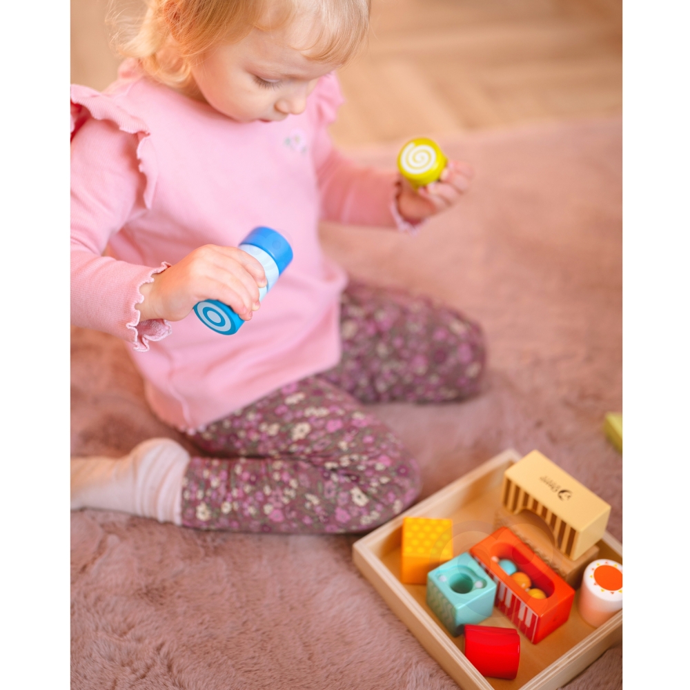 Medinė daugiafunkcinė dėlionė CLASSIC WORLD 7 funkcijos Formos Garsas MONTESSORI 14 el.-Žaislai, Kūdikiams, Mediniai, Žaislai ma