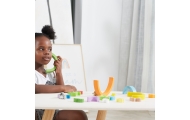 VIGA Wooden Rainbow Puzzle Creative Montessori Blocks