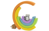 VIGA Wooden Rainbow Puzzle Creative Montessori Blocks