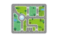 VIGA Wooden Set Building a City Blocks Board Figures					