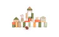 VIGA PolarB Wooden Blocks Montessori Blocks Animals 50 pcs.					