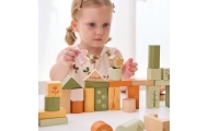 Medinių kaladėlių rinkinys VIGA PolarB Montessori su gyvūnų motyvais, 50 vnt-Žaislai, Lavinamieji žaislai, Kaladėlės-e-vaikas