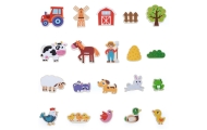 VIGA Magnetic Farm Friends 20 Magnets – Creative Fun with Farm Animals