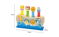 VIGA Wooden Jumping Animals Noah's Ark					