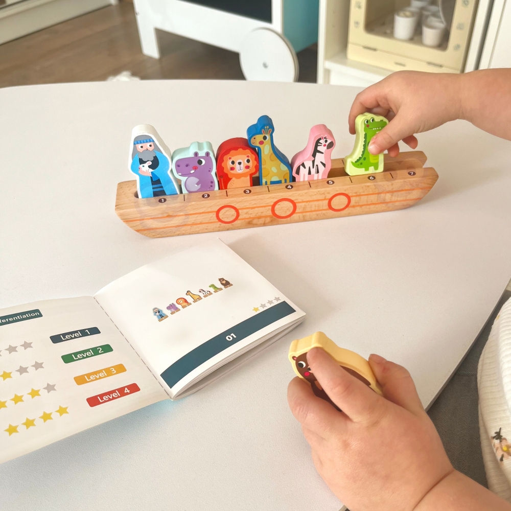 "Tooky Toy" medinė Nojaus arka ir mįslių knyga