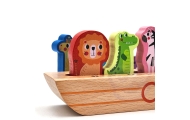 Tooky Toy Drewniana Arka Noego + Książeczka z Zagadkami					