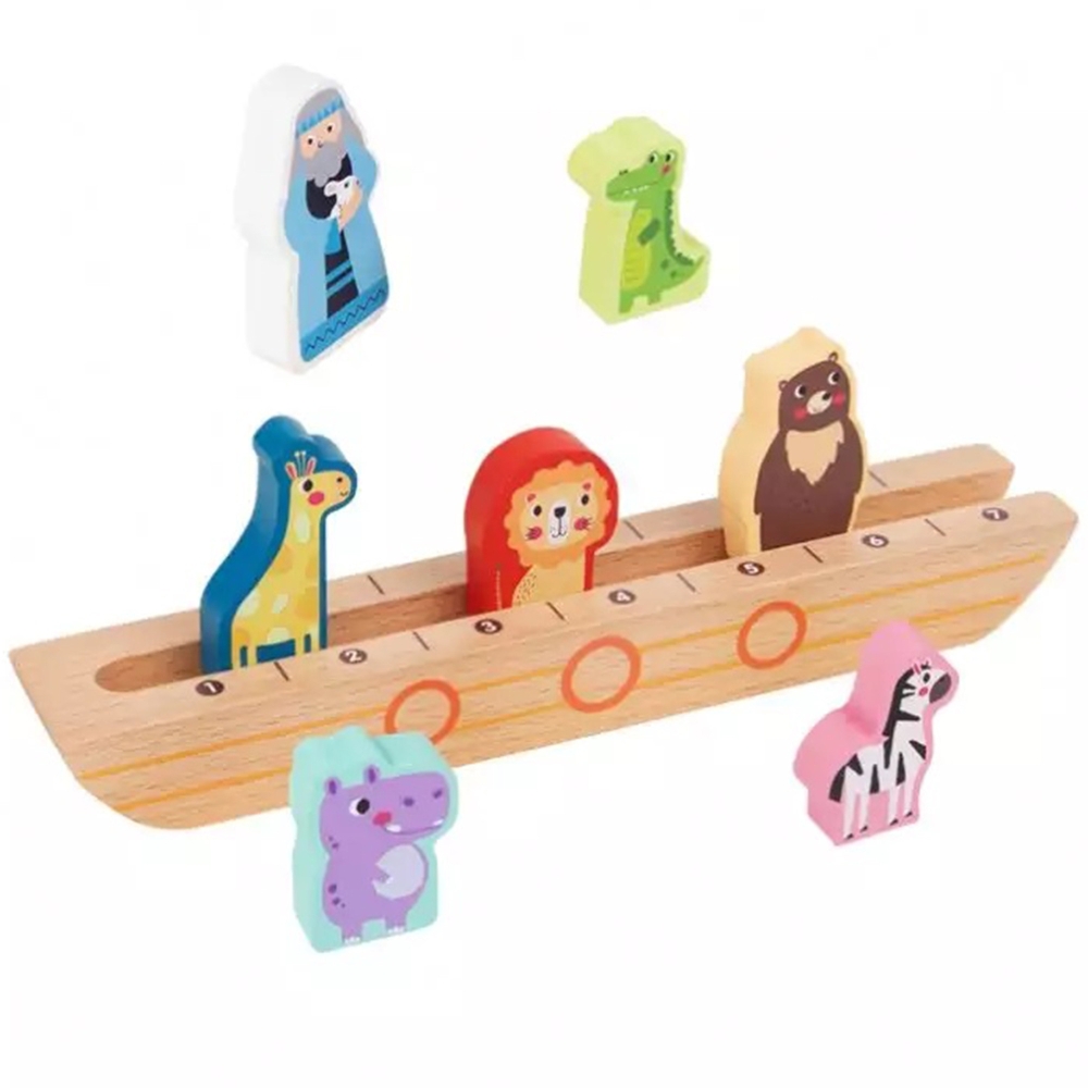 "Tooky Toy" medinė Nojaus arka ir mįslių knyga