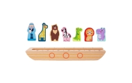 Tooky Toy Drewniana Arka Noego + Książeczka z Zagadkami					