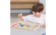 Medinis dėlionė su kamuoliukais VIGA Pagauk ir suderink Montessori-Žaislai, Lavinamieji žaislai, Dėlionės, 3D - tūrinės dėlionės