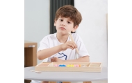 Medinis dėlionė su kamuoliukais VIGA Pagauk ir suderink Montessori-Žaislai, Lavinamieji žaislai, Dėlionės, 3D - tūrinės dėlionės