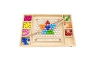 Medinis dėlionė su kamuoliukais VIGA Pagauk ir suderink Montessori-Žaislai, Lavinamieji žaislai, Dėlionės, 3D - tūrinės dėlionės