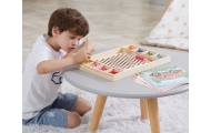 VIGA Drewniana Gra Kulki Złap i Dopasuj Układanka Montessori