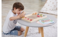 Medinis dėlionė su kamuoliukais VIGA Pagauk ir suderink Montessori-Žaislai, Lavinamieji žaislai, Dėlionės, 3D - tūrinės dėlionės