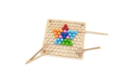 Medinis dėlionė su kamuoliukais VIGA Pagauk ir suderink Montessori-Žaislai, Lavinamieji žaislai, Dėlionės, 3D - tūrinės dėlionės
