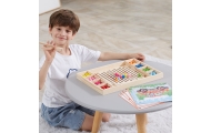 Medinis dėlionė su kamuoliukais VIGA Pagauk ir suderink Montessori-Žaislai, Lavinamieji žaislai, Dėlionės, 3D - tūrinės dėlionės