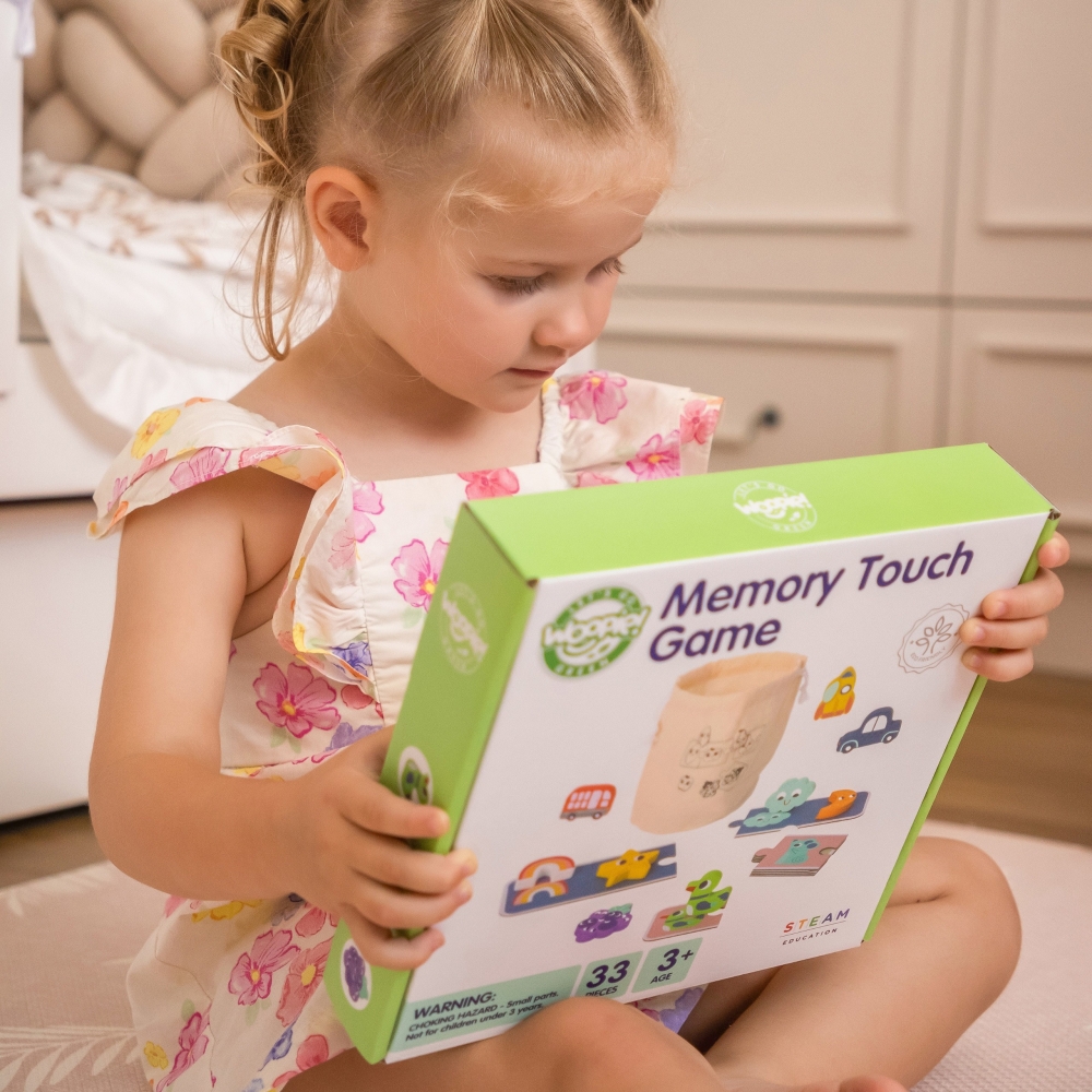 Sensorinė dėlionė WOOPIE GREEN Memory Shapes, FSC-Žaislai, Dėlionės, Dėlionės patiems mažiausiems-e-vaikas