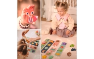 Sensorinė dėlionė WOOPIE GREEN Memory Shapes, FSC-Žaislai, Dėlionės, Dėlionės patiems mažiausiems-e-vaikas