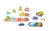 Sensorinė dėlionė WOOPIE GREEN Memory Shapes, FSC-Žaislai, Dėlionės, Dėlionės patiems mažiausiems-e-vaikas