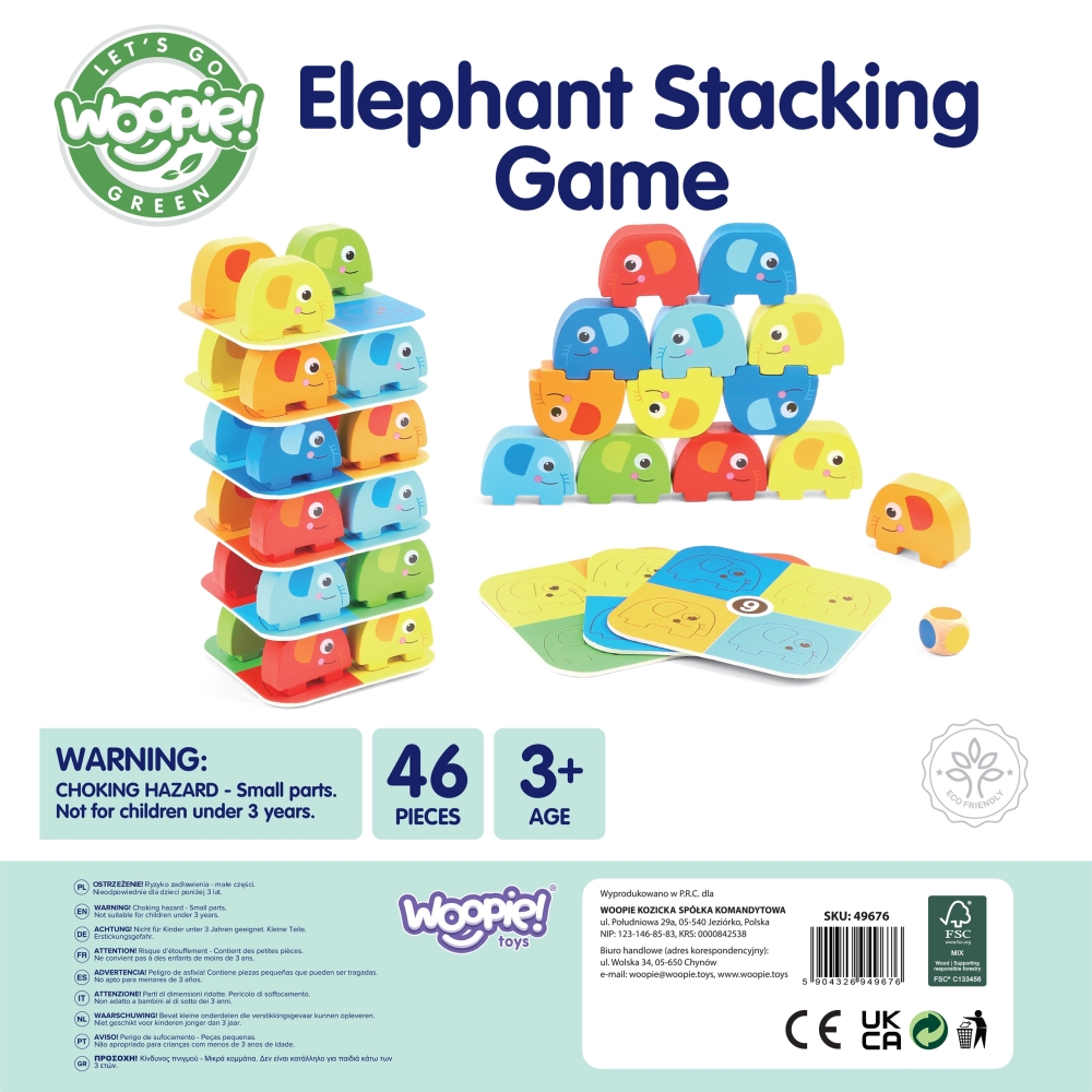 Arkadinis žaidimas WOOPIE GREEN Elephant on Elephant FSC