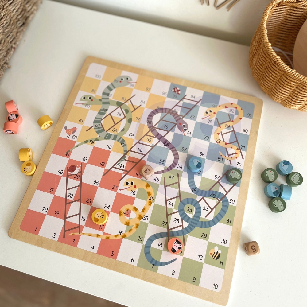 Loginis stalo žaidimas WOOPIE GREEN 2in1 Ludo Chinese + Free the Animals