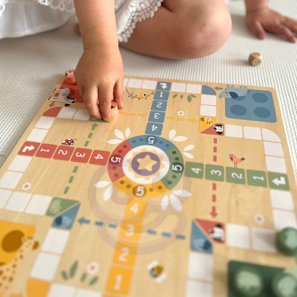 Loginis stalo žaidimas WOOPIE GREEN 2in1 Ludo Chinese + Free the Animals