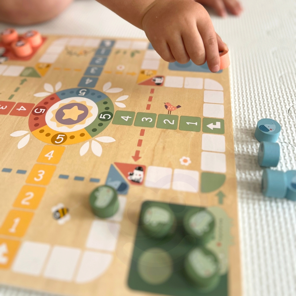 Loginis stalo žaidimas WOOPIE GREEN 2in1 Ludo Chinese + Free the Animals