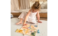 WOOPIE GREEN Gry Planszowe  Logiczne 2w1 Ludo Chińczyk + Uwolnij Zwierzątka