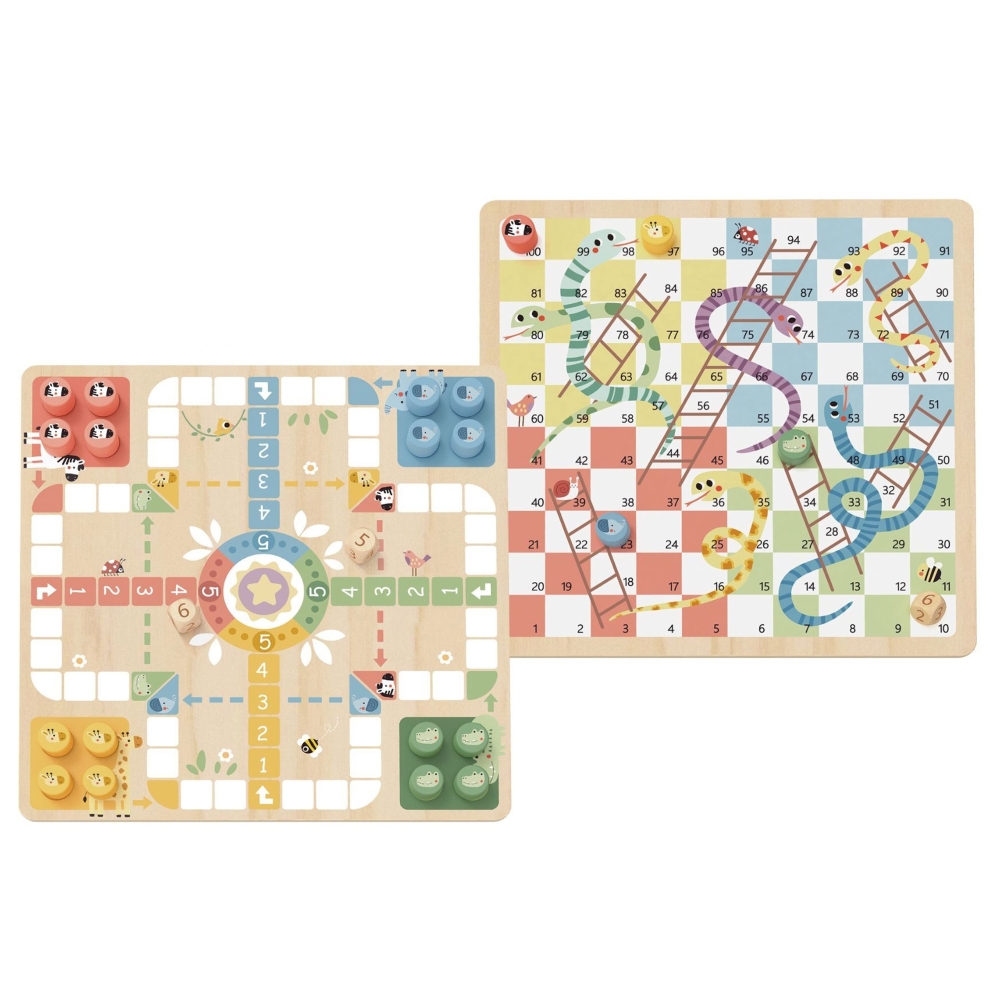 Loginis stalo žaidimas WOOPIE GREEN 2in1 Ludo Chinese + Free the Animals