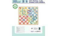 Loginis stalo žaidimas WOOPIE GREEN 2in1 Ludo Chinese + Free the Animals