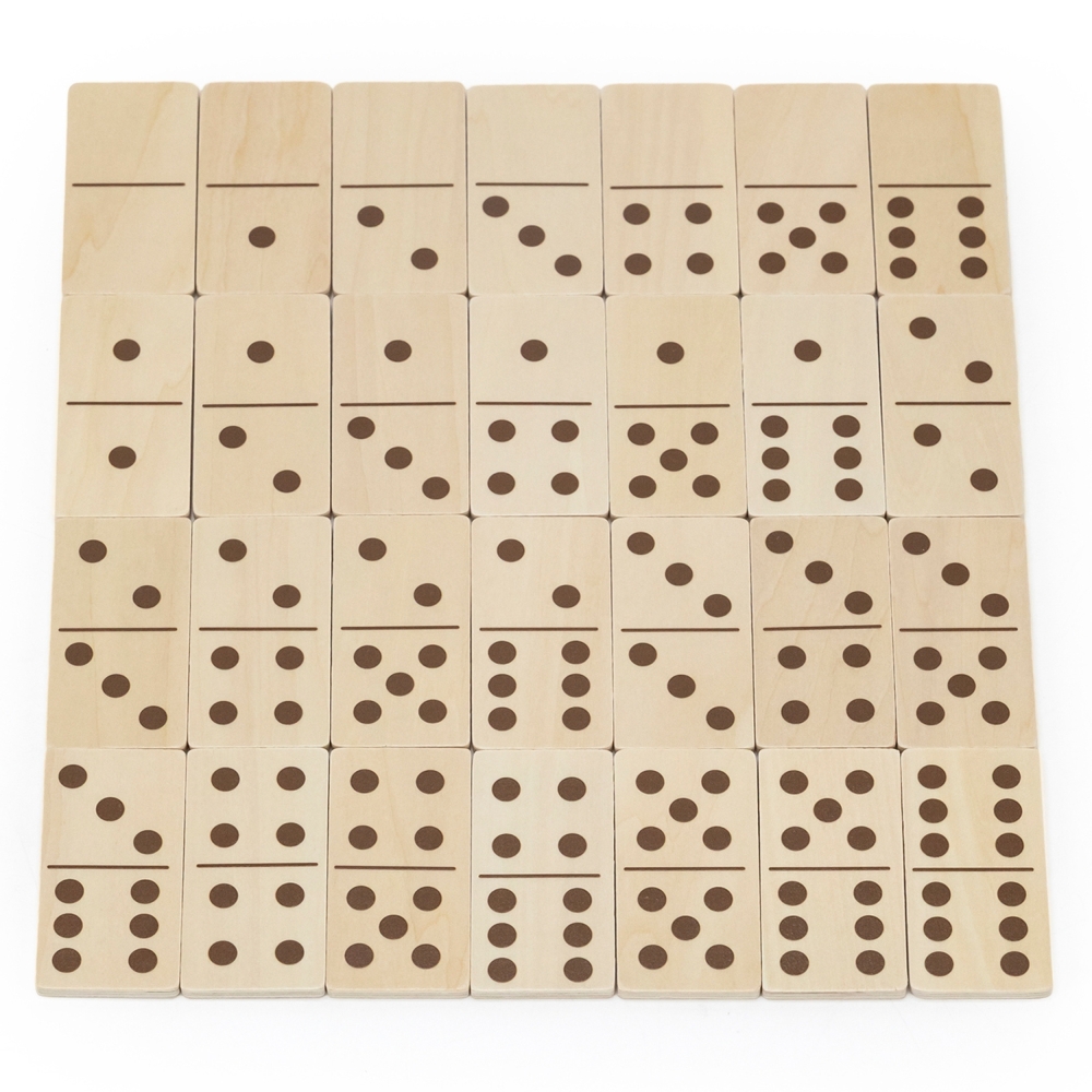 VIGA Wooden Domino 2 in 1 Animals and Numbers					