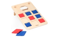 Viga Gra Zręcznościowa 2w1 Kółko i Krzyżyk + Cornhole - Rzut Do celu