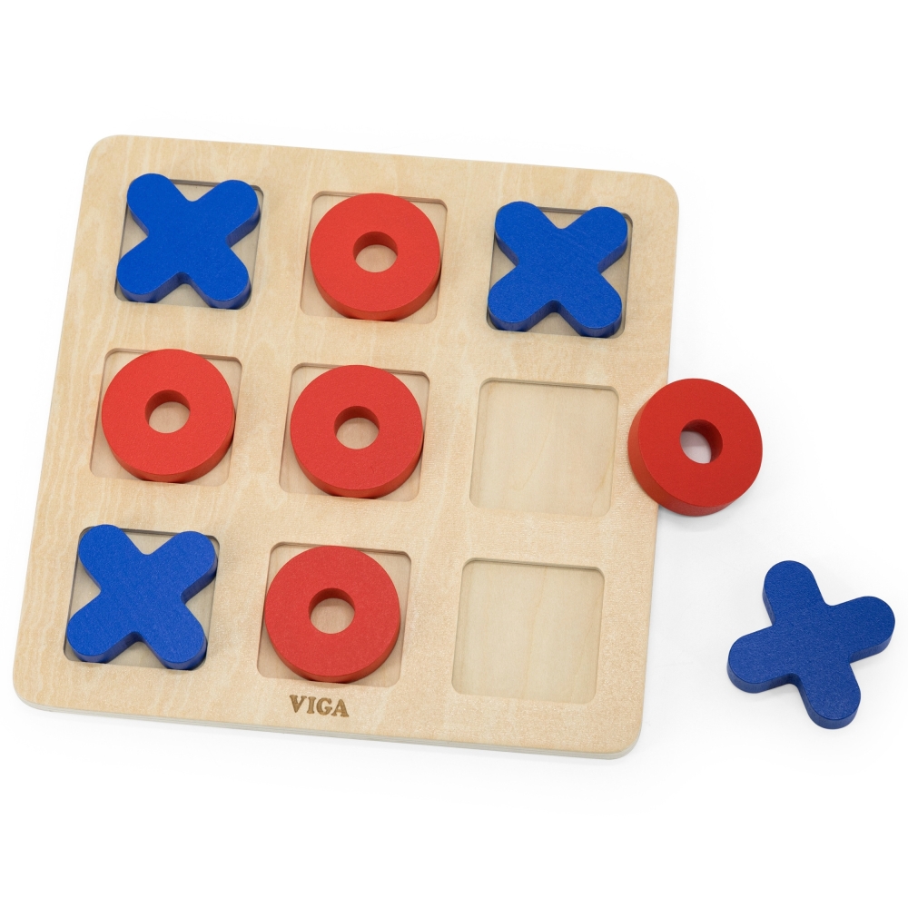 Medinis klasikinis žaidimas Viga Tic-Tac-Toe-Žaislai, Stalo žaidimai, Įvairūs stalo žaidimai-e-vaikas