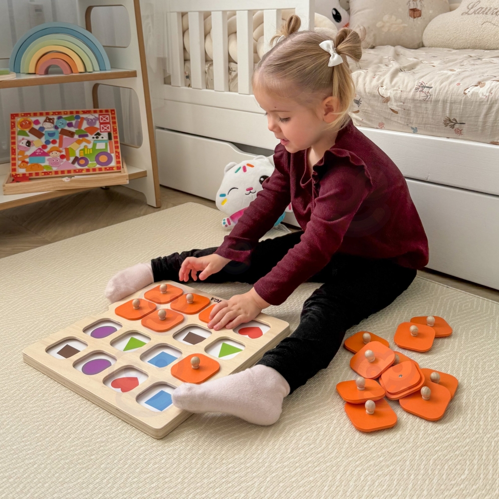 Atminties žaidimas Viga Atspėk paveikslėlius 10 Montessori kortelių-Žaislai, Stalo žaidimai, Įvairūs stalo žaidimai-e-vaikas