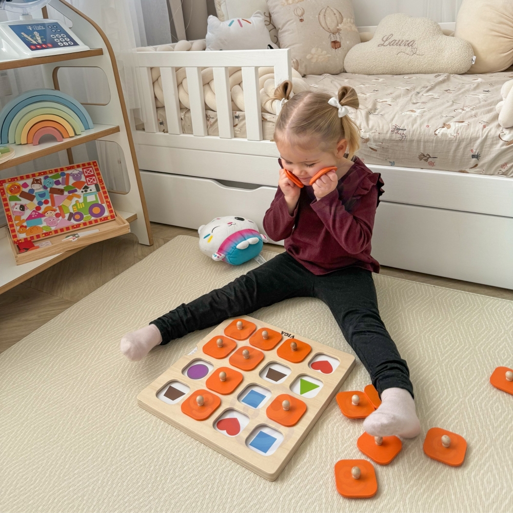 Atminties žaidimas Viga Atspėk paveikslėlius 10 Montessori kortelių-Žaislai, Stalo žaidimai, Įvairūs stalo žaidimai-e-vaikas