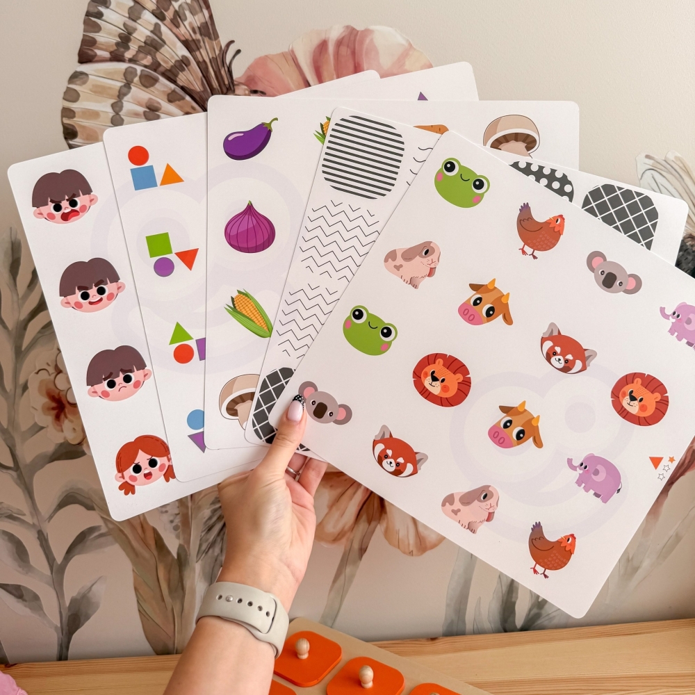 Atminties žaidimas Viga Atspėk paveikslėlius 10 Montessori kortelių-Žaislai, Stalo žaidimai, Įvairūs stalo žaidimai-e-vaikas