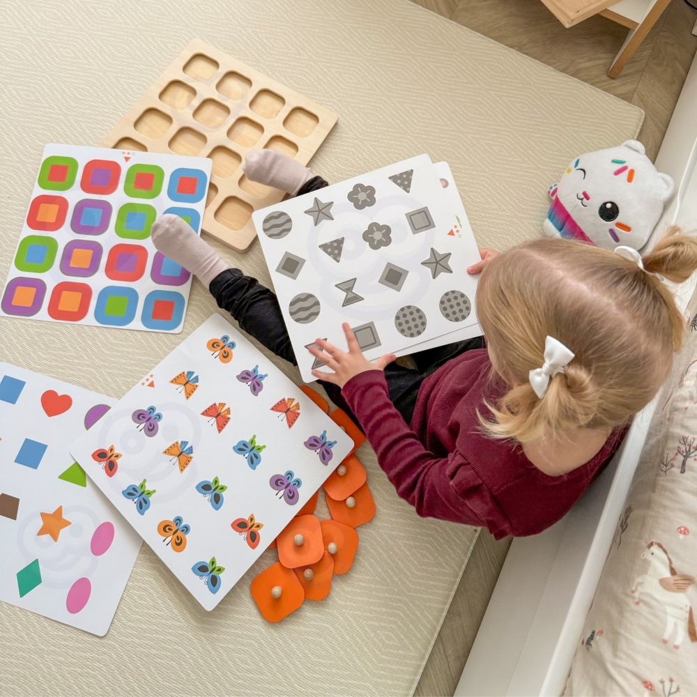 Atminties žaidimas Viga Atspėk paveikslėlius 10 Montessori kortelių-Žaislai, Stalo žaidimai, Įvairūs stalo žaidimai-e-vaikas