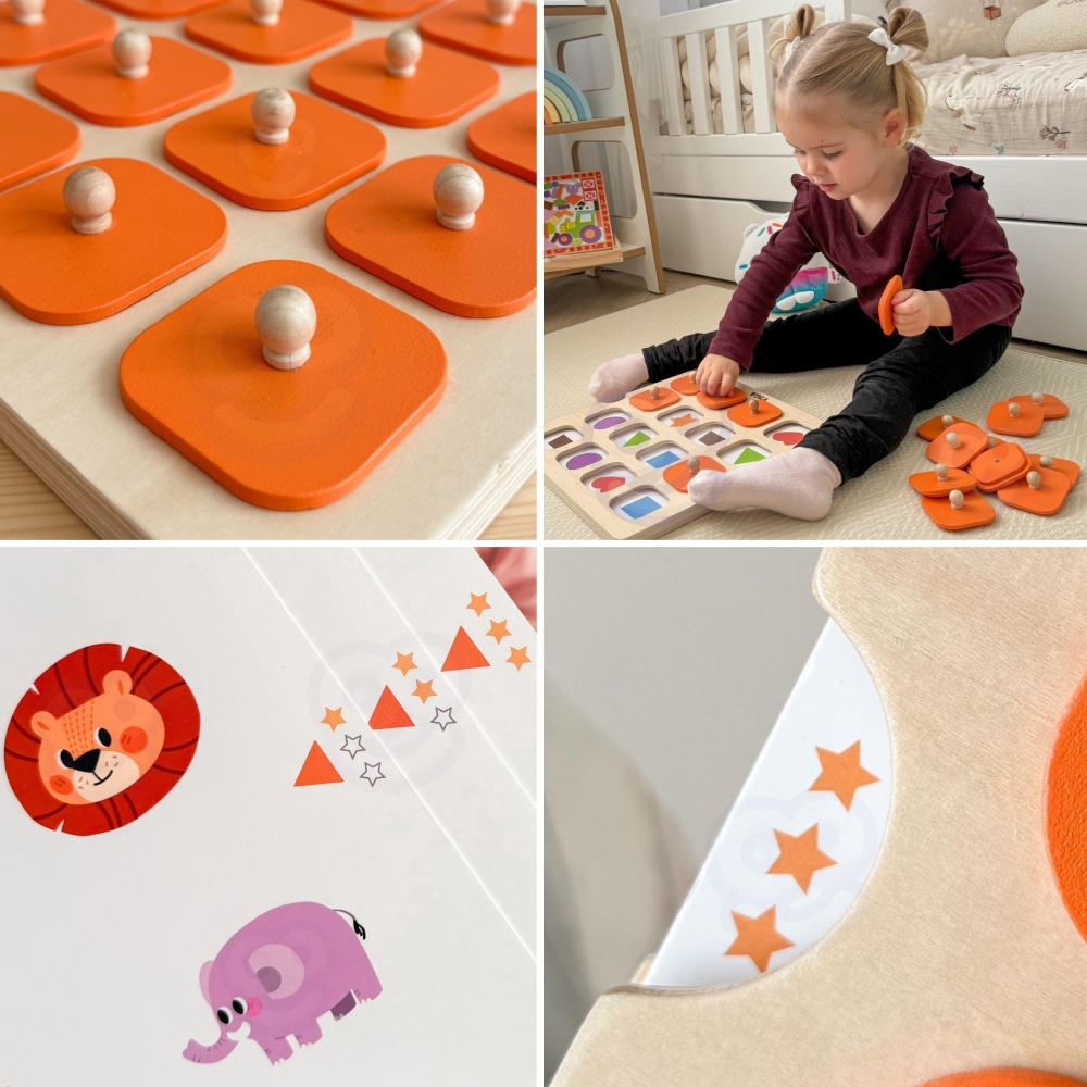 Atminties žaidimas Viga Atspėk paveikslėlius 10 Montessori kortelių-Žaislai, Stalo žaidimai, Įvairūs stalo žaidimai-e-vaikas