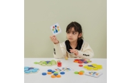 VIGA Drewniana Gra Dopasuj Kolory Pawi Ogon Montessori + Karty